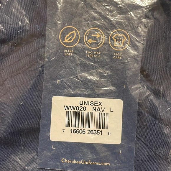 ⚜️UNISEX Cherokee Revolution Medical Scrub Pants WW020 in Navy! NWT! - Picture 2 of 6